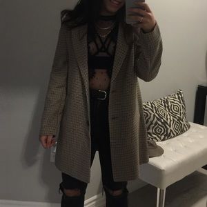 Dynamite Winter Plaid Coat